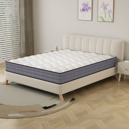 Taschenfederkern Matratze 120x200cm, H3, 7 Zonen, Lyocell Bezug, Boxspring Gefühl