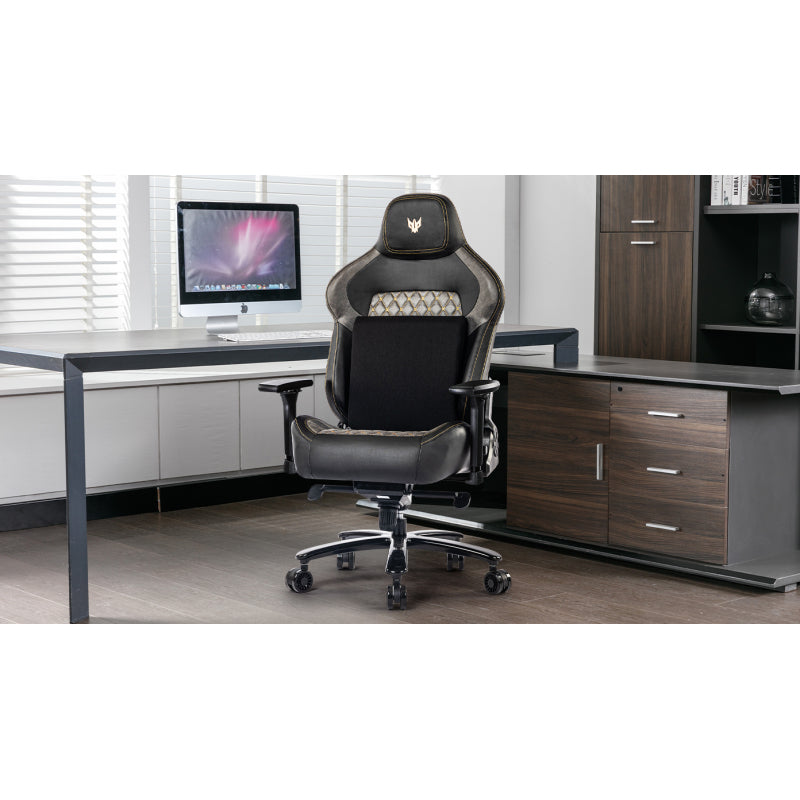 Gaming Stuhl 200KG Belastbarkeit Bürostuhl 200KG Verstellbare Armlehne 4D Gamer Stuhl mit Lendenwirbelstütze Chefsessel Ergonomischer Schreibtischstuhl