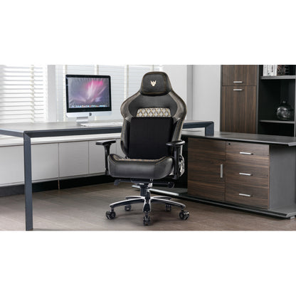 Gaming Stuhl 200KG Belastbarkeit Bürostuhl 200KG Verstellbare Armlehne 4D Gamer Stuhl mit Lendenwirbelstütze Chefsessel Ergonomischer Schreibtischstuhl