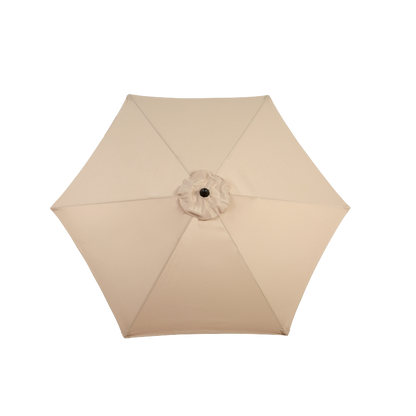 14.8 Ft Double Sided Outdoor Umbrella Rectangular Large with Crank (khaki)(No Base)