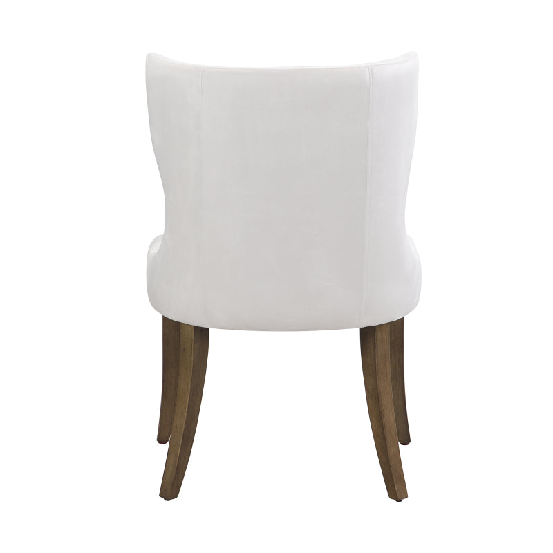 Esszimmerstuhl aus Samt, 2er-Set mit Massivholzbeinen, dickem Kissen, verstellbaren Beinen, Beige