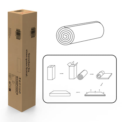 Schaummatratze 90x200 cm, Wendbar H3/H4, 20 cm hoch, Öko-TEX zertifiziert