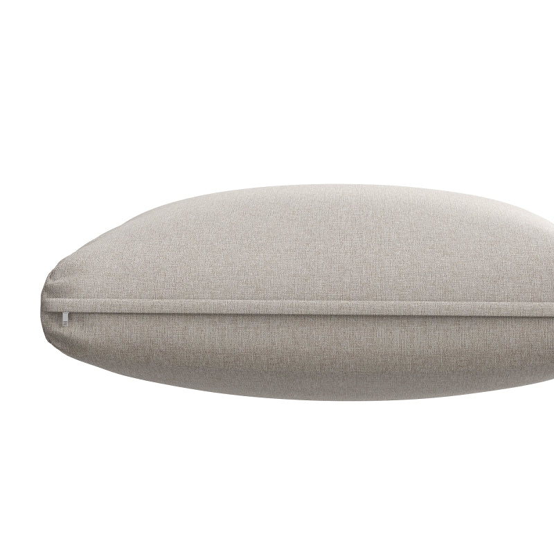 Garten-Lounge-Set, Rattan-Möbel-Set für 6-7 Personen, Ecksofa mit verzinktem Eisengestell, verstellbare Beine, inklusive aller Sitz- und Rückenkissen, beige