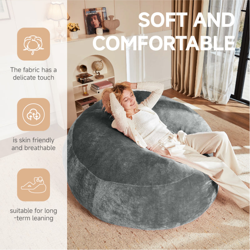 90 Sitzsack,Sitzsackstuhl, Sofa für Erwachsene,weicher und bequemer Lesestuhl,,geeignet für Schlafzimmer, Balkone und andere Orte