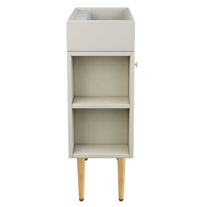 Badezimmermöbel Waschbecken mit Waschtischunterschrank 55 cm , Waschtischunterschrank , Kleine Gästebad Möbel , weiß