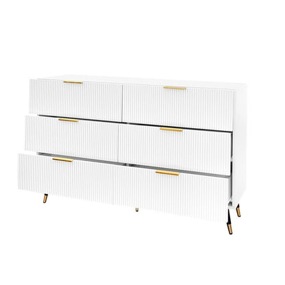 Elegantes Sideboard mit modernem Design, Kommode mit Schubladen und viel Stauraum