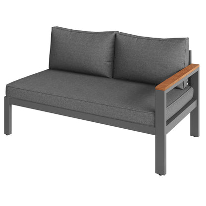 Gartenlounge-Set für 7-8 Personen, Gartenmöbel, Gartenmöbel Set für Garten, Balkon, Terrasse, wetterfest Sitzgruppe Essgruppe, Moderne Gartengarnitur,Gartenmöbelset mit Gestell aus verzinktem Eisen