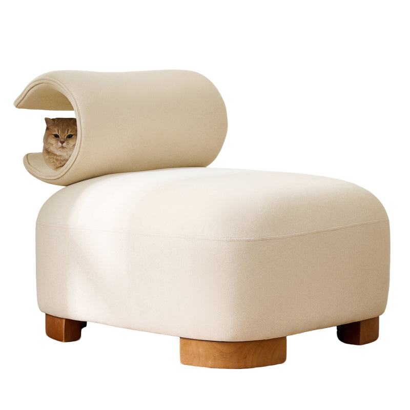 Mehrzweck-Sofa mit Katzenhöhle - haustierfreundlicher Futon für Wohn- und Schlafzimmer, Design für Mensch und Katze, Einsitzer-Sofa