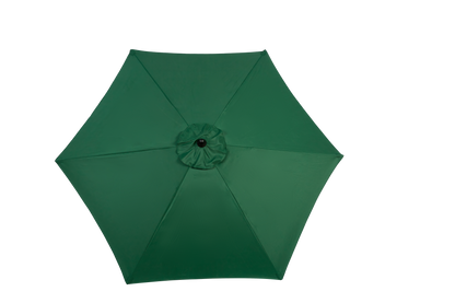 14.8 Ft Double Sided Outdoor Umbrella Rectangular Large with Crank (Dark Green)(No Base)