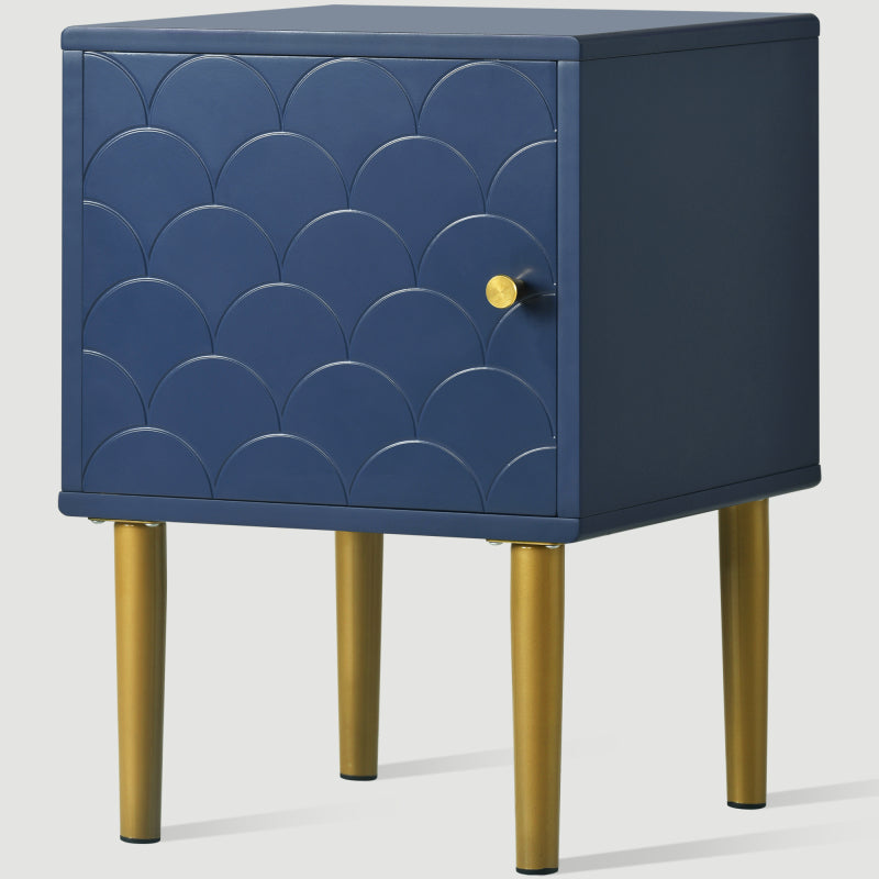 2er Set Nachttisch,Nachtschrank Beistelltisch,Marineblau, Sofatisch passend zu jedem Bett & Schlafzimmer - H50/B35/T35 cm