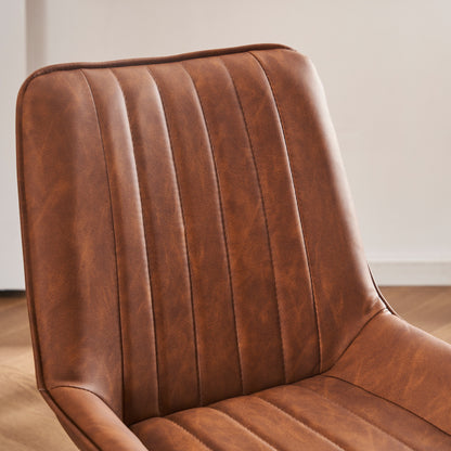 Sorgfältig ausgewählte Küche Wohnzimmer Esszimmer Stühle aus Kunstleder Material für leichtere Wartung! (Satz von 2)