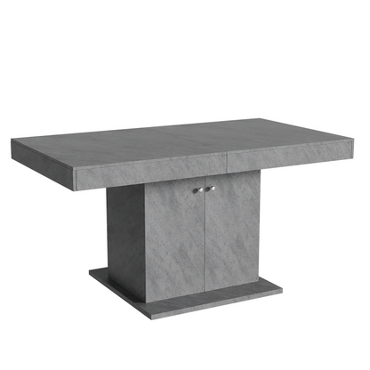 Ausziehbarer Esstisch, L140/180*W80*H76cm, Betonoptik