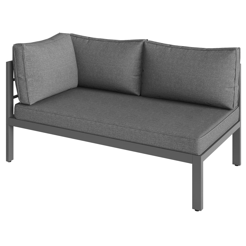 Gartenlounge-Set für 7-8 Personen, Gartenmöbel, Gartenmöbel Set für Garten, Balkon, Terrasse, wetterfest Sitzgruppe Essgruppe, Moderne Gartengarnitur,Gartenmöbelset mit Gestell aus verzinktem Eisen