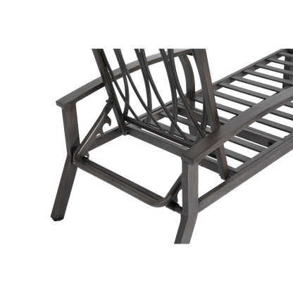 Lounge Patio Chair with Cotton Cushion, Adjustable Reclining Rust-Resistant Aluminum  Poolside Chaise Lounge Furniture, Waterproof Grey Cushion (1pc)