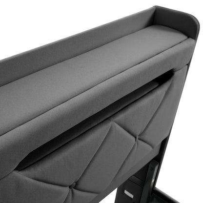 Polsterbett Doppelbett 180*200, Stauraum Kopfteil mit USB und Typ C-Port ,360-Surround-LED-Funktion rund um Kopf- und Fußende des, Betten mit Hydraulisch Stauraum, Grau , Leinen(Ohne Matratze)