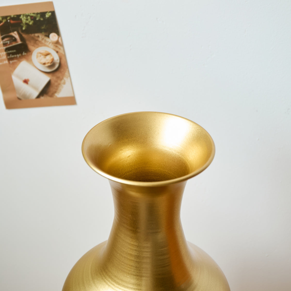 3er Set Bodenvase Metall, Gold, Retro Stil, Hohe Dekovasen 83/65/50 cm