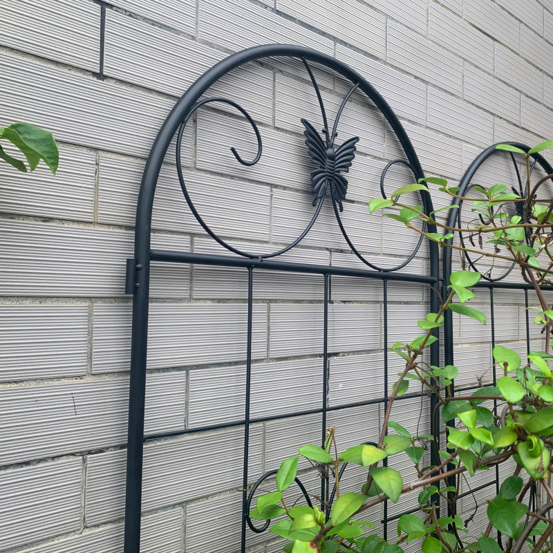 Metall Garten Gitter, 2 Pack Metallgitter für Kletterpflanzen, Indoor / Outdoor Pflanze Gitter für Topfpflanzen, Hauspflanzen, Kletterreben, Blumen und Gemüse, Rasen Garten Zaun Dekor Bildschirm