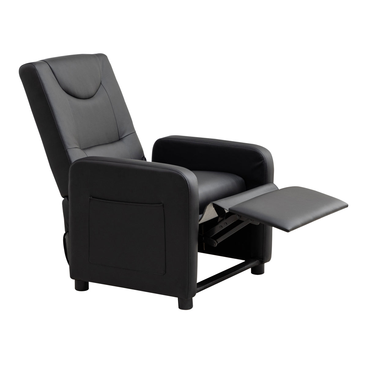 Fernsehsessel Relaxsessel Loungesofa mit Fußstütze Sessel Lehnstuhl Liegesessel Schwarz PU