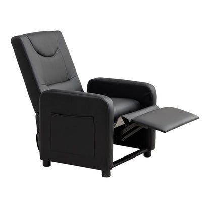 Fernsehsessel Relaxsessel Loungesofa mit Fußstütze Sessel Lehnstuhl Liegesessel Schwarz PU