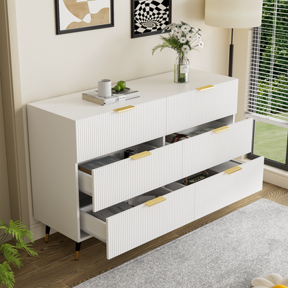 Elegantes Sideboard mit modernem Design, Kommode mit Schubladen und viel Stauraum