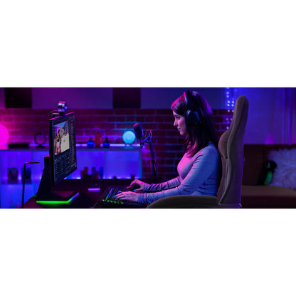 Gaming Stuhl Stoff, Ergonomischer Gaming Chair mit Fußstütze, Verstellbarer Racing Computerstuhl mit Lordosenstütze, Schwarz Ergonomisch PC-Stuhl