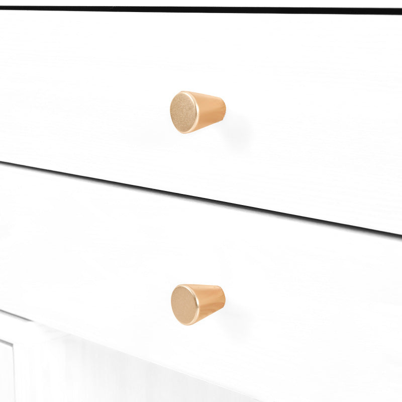 Kosmetiktisch-Set mit LED-Spiegel und 3-Farben-Beleuchtung, Schminktisch aus Holz mit 3 Schubladen und Seitenschrank, ausziehbares Design - Maße: B120/H90/T40 cm (ohne Hocker)