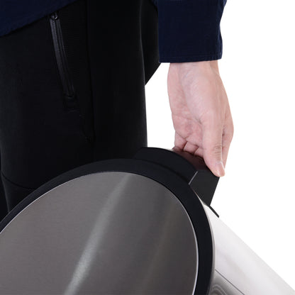 Mülleimer Abfalleimer Treteimer mit Inneneimer 12 L Soft Schließen Edelstahl PP Ø25,8 x H42 cm