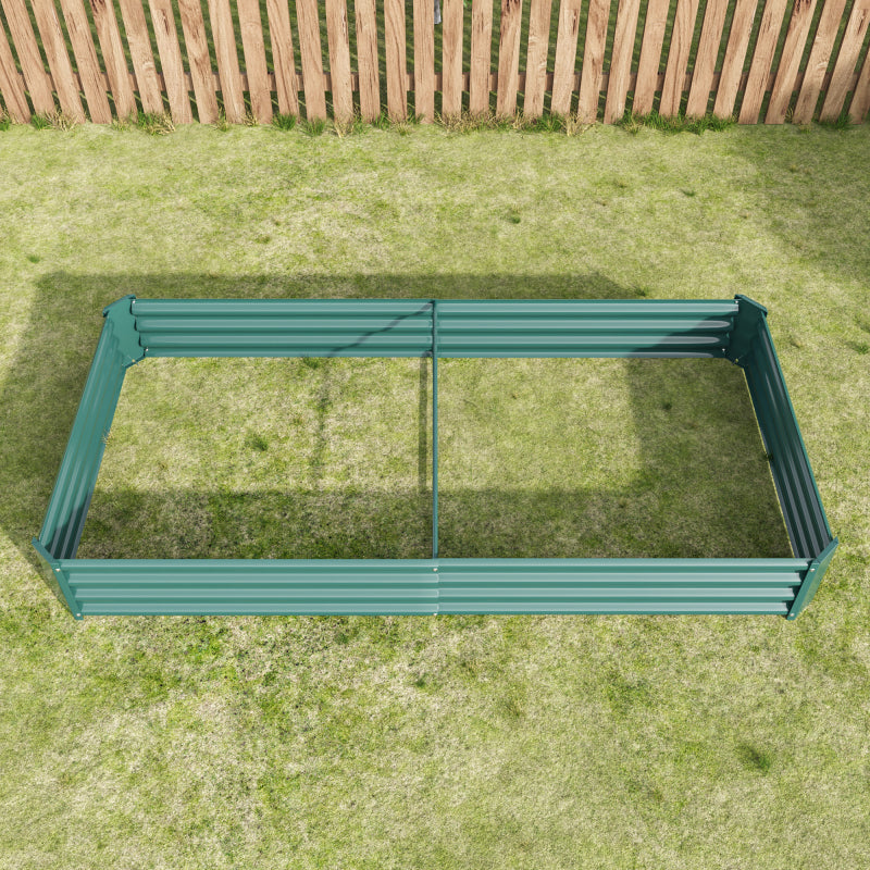 Hochbeet Metall Pflanzenbeet, Hochbeete für Garten aus robustem Stahlblech mit stabilem Design, Rostschutz und Langer Haltbarkeit, Hochbeet Bausatz ohne Boden, Ideal für Gemüse, Kräuter & Blumen Anthr