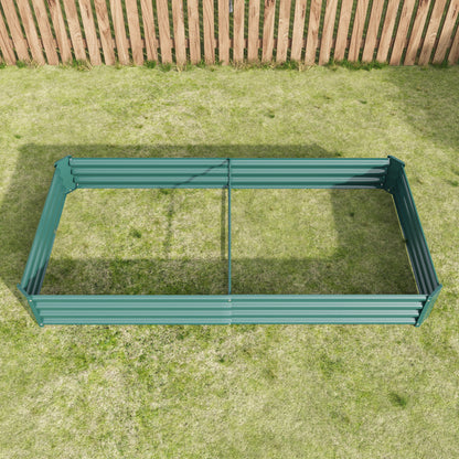 Hochbeet Metall Pflanzenbeet, Hochbeete für Garten aus robustem Stahlblech mit stabilem Design, Rostschutz und Langer Haltbarkeit, Hochbeet Bausatz ohne Boden, Ideal für Gemüse, Kräuter & Blumen Anthr