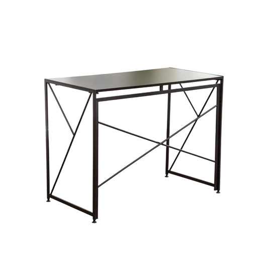Klappbarer Schreibtisch 99x50cm – Computertisch Faltbar & Platzsparend in 8 Sek. Montiert, MDF Holzoptik für Home Office & Büro, Schwarz