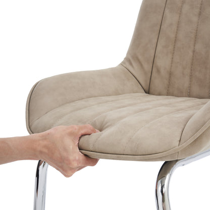 Sorgfältig ausgewählte Küche Wohnzimmer Esszimmer Stühle aus Kunstleder Material für leichtere Wartung! (Satz von 2)