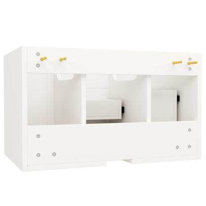 Hängender Waschtisch, Moderner Stil,Badmöbel für Badezimmer,weiß