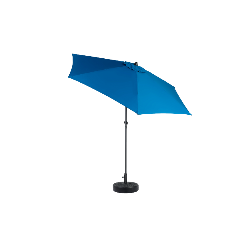 14.8 Ft Double Sided Outdoor Umbrella Rectangular Large with Crank (Blue)(No Base)