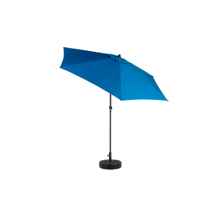 14.8 Ft Double Sided Outdoor Umbrella Rectangular Large with Crank (Blue)(No Base)