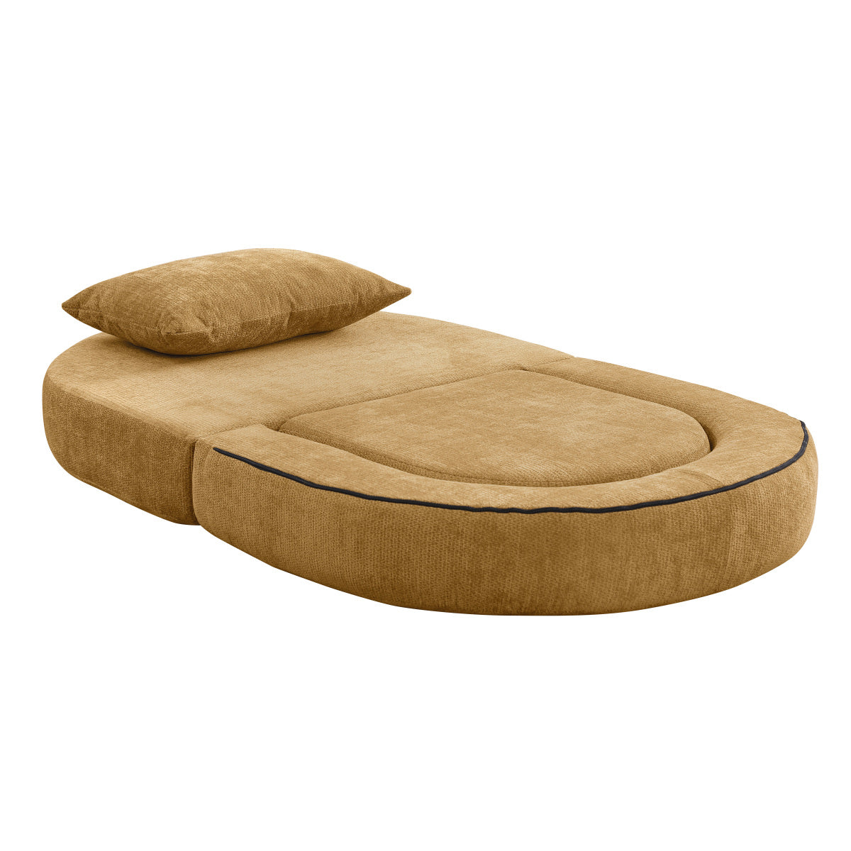 Modulares Sofa-Set Frottee (Terry Cloth), Sektionssofa Minimalistisch, Wohnzimmer Couchgarnitur, Umkehrbar, Yellow