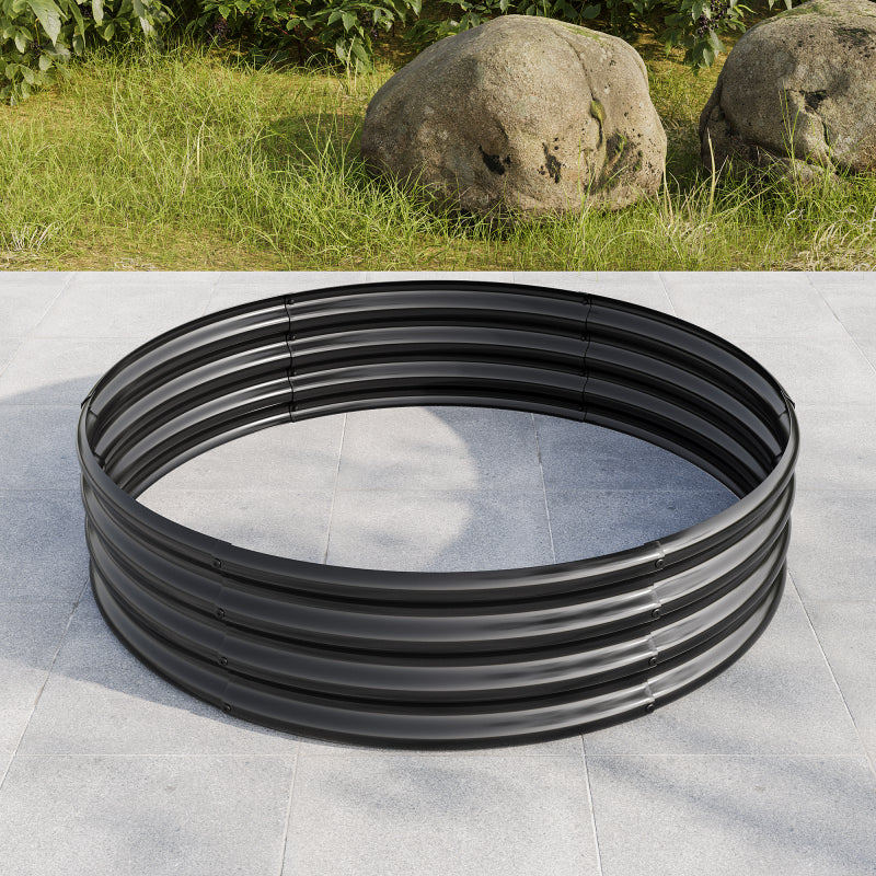 Verzinkt erhöhte Gartenbett, Pflanzer erhöhte Gartenbetten im Freien, Runde Freiheit erhöhte Gartenbetten für Gartenbau Gemüse, Früchte, Blumen