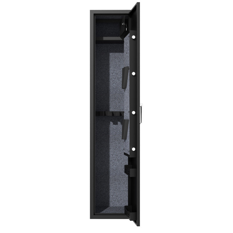 Gewehrschrank für 5 Langwaffen, Gewehrsafe für Gewehre und Pistolen, Schrotflinten-Safe, Schnellzugriff. Geeignet zur sicheren Aufbewahrung von Langwaffen und Schuss. H 138 cm × B 30 cm × T 30 cm