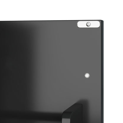 Badezimmerschrank 73x45x87 cm, MDF & Massivholzbeine, feuchtigkeitsbeständig, viel Stauraum, integriertes Keramikwaschbecken, Schwarz