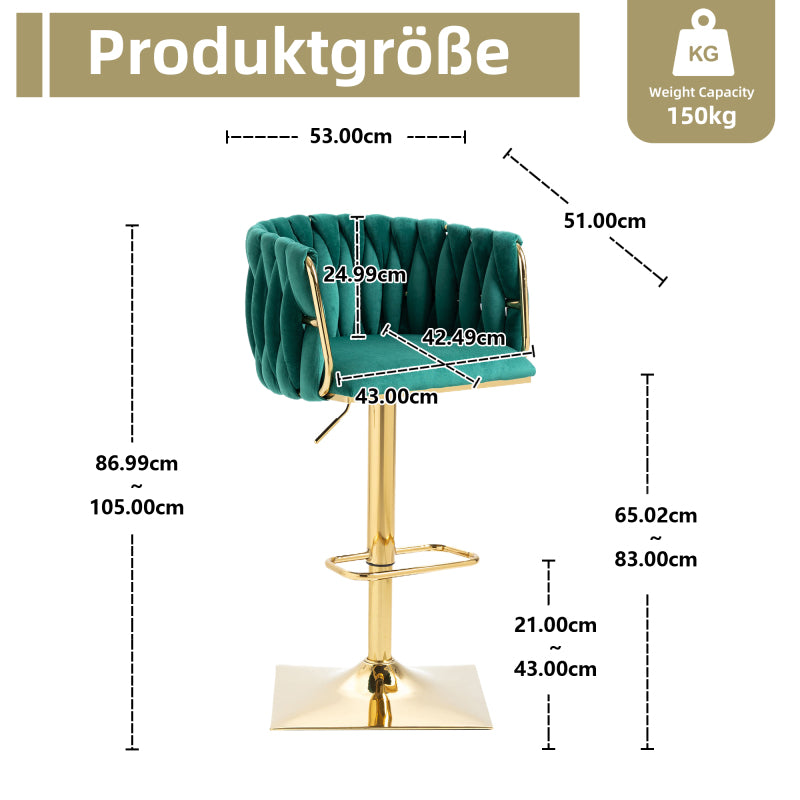 Vintage Barhocker mit Rückenlehne und Fußstütze Counter Höhe Esszimmerstuhl Für Kücheninsel Esszimmer Bar Theke Potluck Party Lounge Bereich