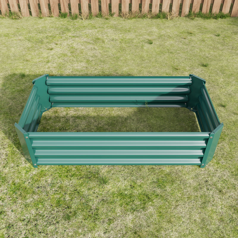 Hochbeet Metall Pflanzenbeet, Hochbeete für Garten aus robustem Stahlblech mit stabilem Design, Rostschutz und Langer Haltbarkeit, Hochbeet Bausatz ohne Boden, Ideal für Gemüse, Kräuter & Blumen Anthr