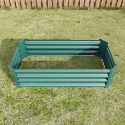 Hochbeet Metall Pflanzenbeet, Hochbeete für Garten aus robustem Stahlblech mit stabilem Design, Rostschutz und Langer Haltbarkeit, Hochbeet Bausatz ohne Boden, Ideal für Gemüse, Kräuter & Blumen Anthr