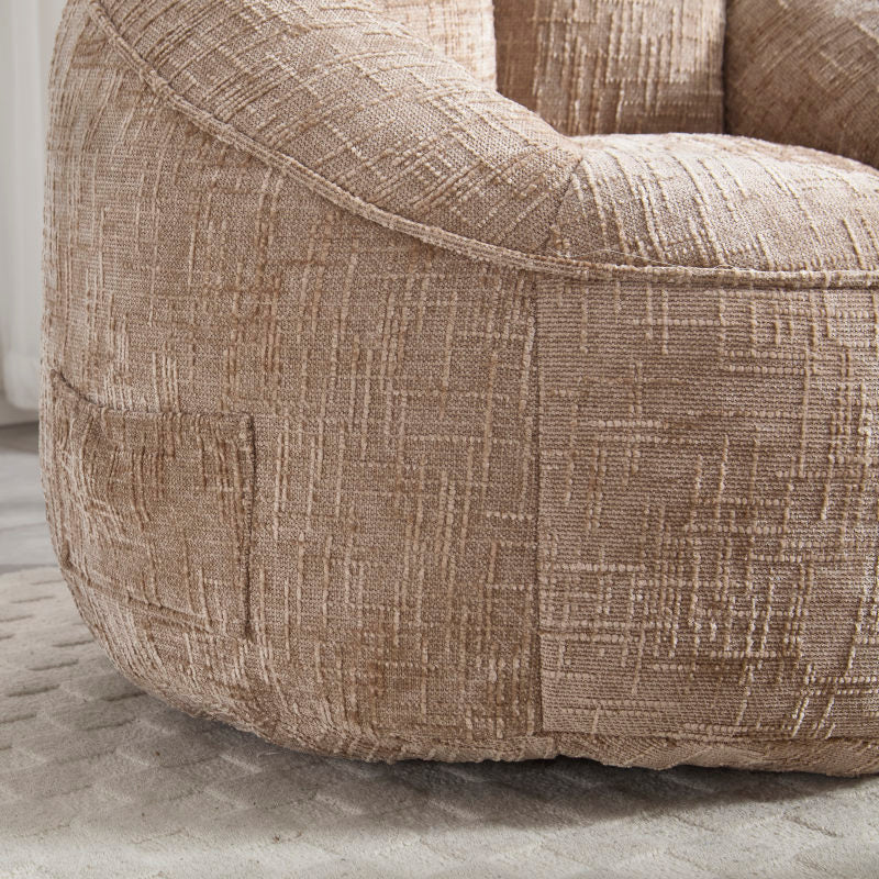 Sitzsack Sofa Stuhl für Erwachsene mit Fußstütze, Khaki