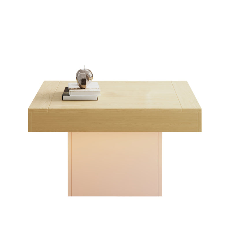 Kreativer LED-Couchtisch in Pilzform, 70x70x40 cm – Stilvoller, quadratischer Beistelltisch, 30 kg Tragkraft, modernes Design für Wohnzimmer