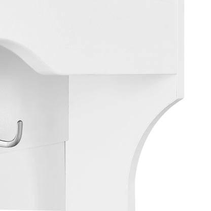 Weißer Eingang Schrank, zur offenen Aufbewahrung - Kleiderständer, Garderobe, Schuhschrank