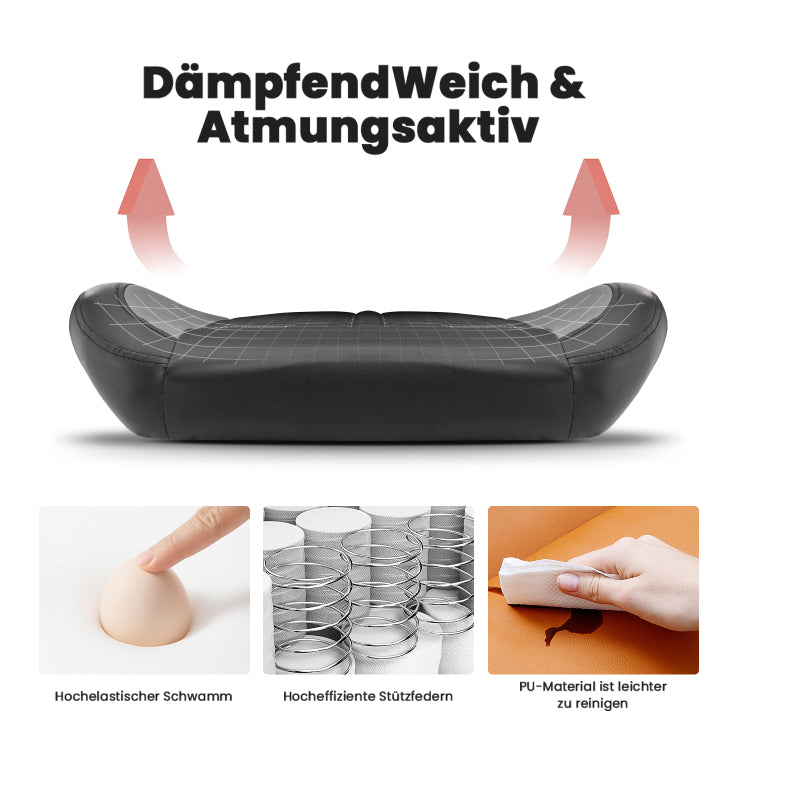 Gaming Stuhl, Ergonomischer Gaming-Stuhl mit Fußstütze, Racing Gaming Chair Kopfstütze Verstellbarer Computerstuhl Höhenverstellbar Lendenwirbelstütze für Homeoffice und Gaming Gray