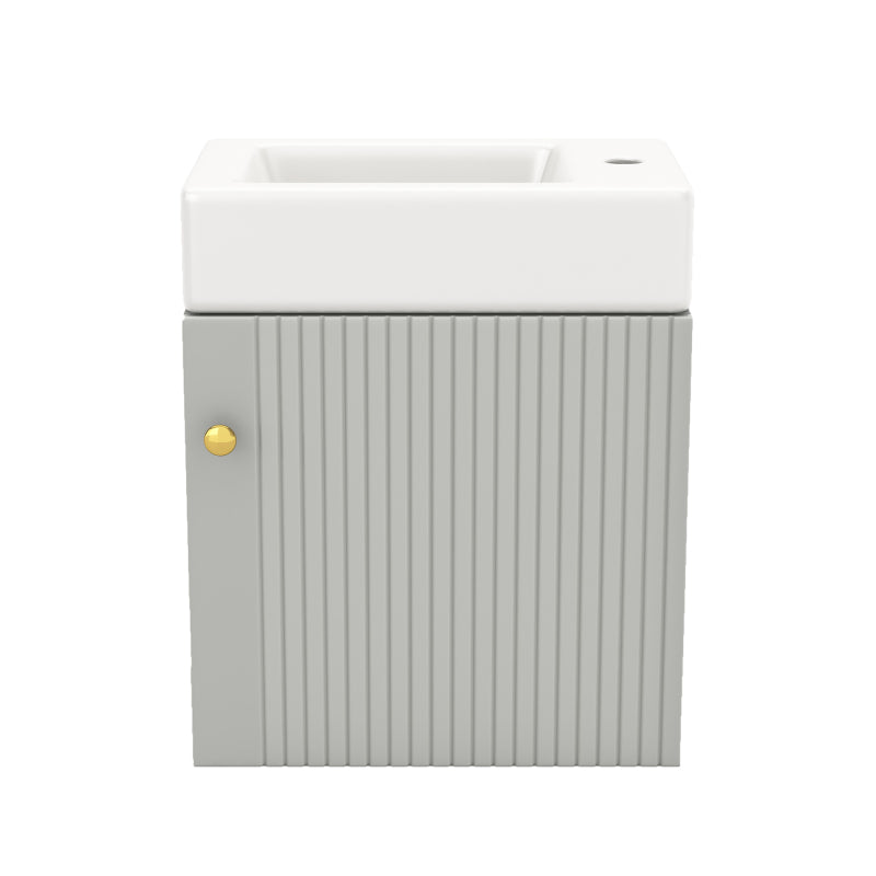 Badezimmermöbel Waschbecken mit Waschtischunterschrank 46 cm , Waschtischunterschrank , Waschtischunterschrank hängend , Kleine Gästebadmöbel