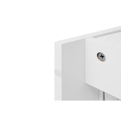 Weißer Aufbewahrungsschrank mit Schnitzmuster – Boho-Garderobenschrank mit Rattangeflecht, 3 Schubladen und Kleiderstange aus Aluminiumlegierung – ideal für Wohnzimmer, Schlafzimmer, Büro oder Arbeits