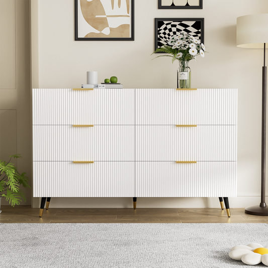 Elegantes Sideboard mit modernem Design, Kommode mit Schubladen und viel Stauraum