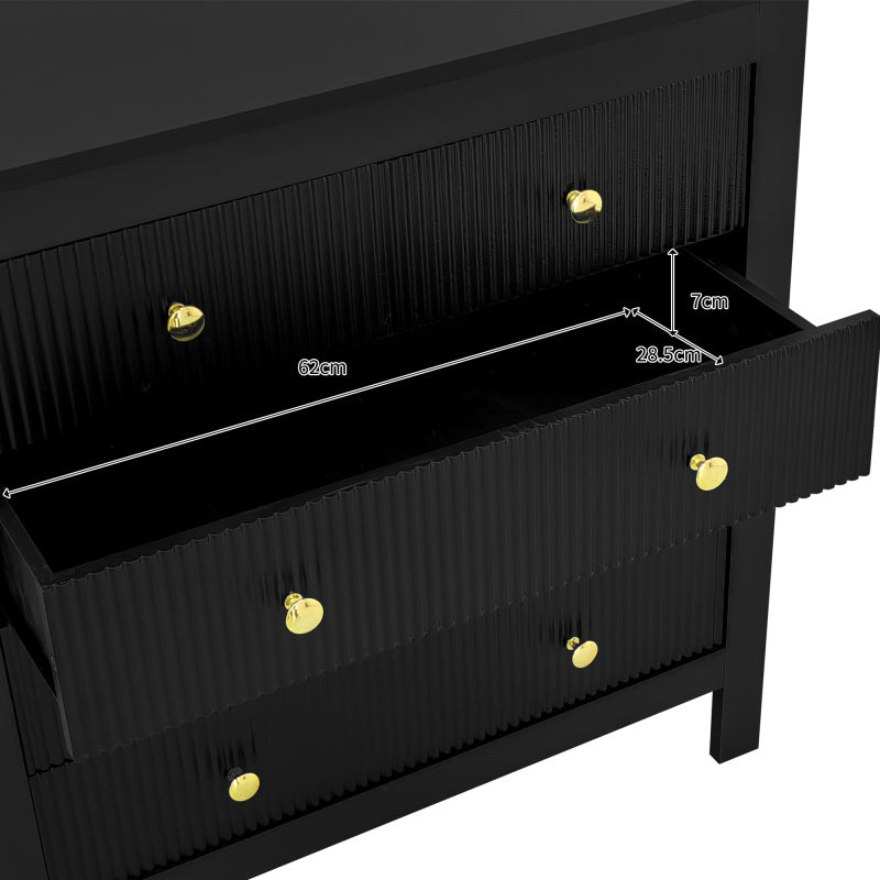 Sideboard, Kommode mit Spezialtüren, Goldgriffen, Sideboard/Schuhschrank/Schminktisch [OLD SKU:WF325795BAA]