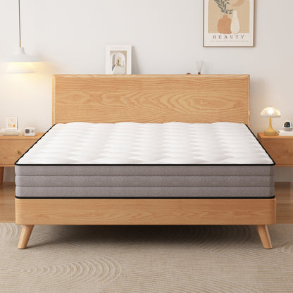 Taschenfederkern Matratze 90x200cm, H3, 7 Zonen, Lyocell Bezug, Boxspring Gefühl